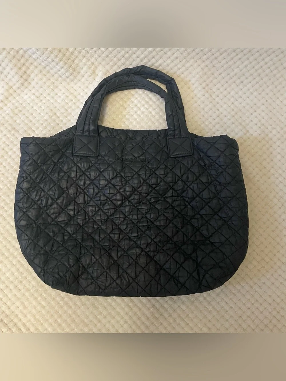 MZ Wallace Metro Quilted Black Tote medium